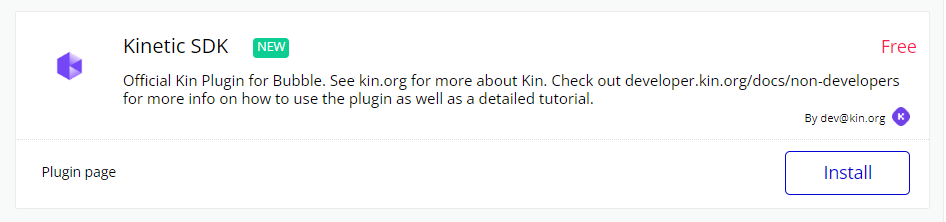 Kinetic Plugin Install